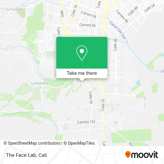 The Face Lab map