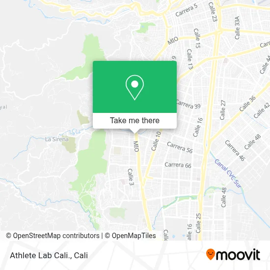 Athlete Lab Cali. map