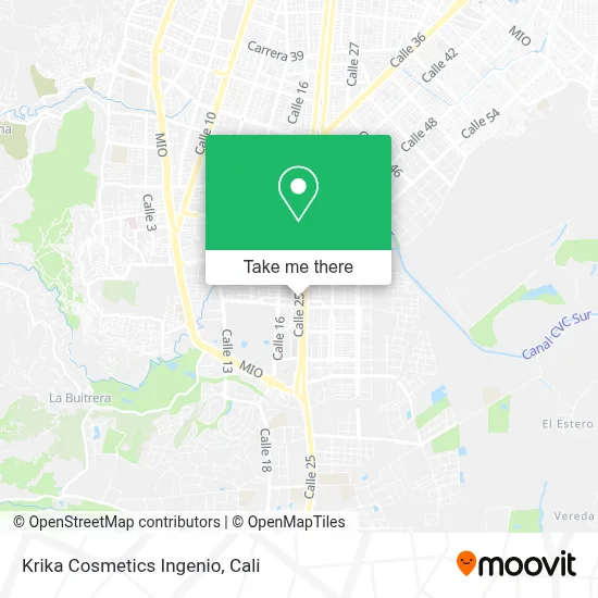 Krika Cosmetics Ingenio map