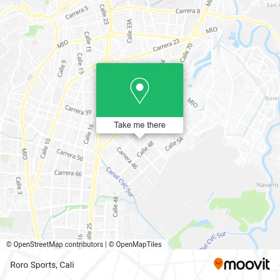 Roro Sports map