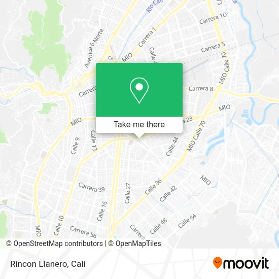 Rincon Llanero map