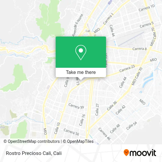 Rostro Precioso Cali map