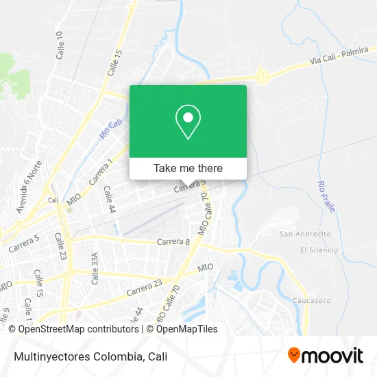 Multinyectores Colombia map