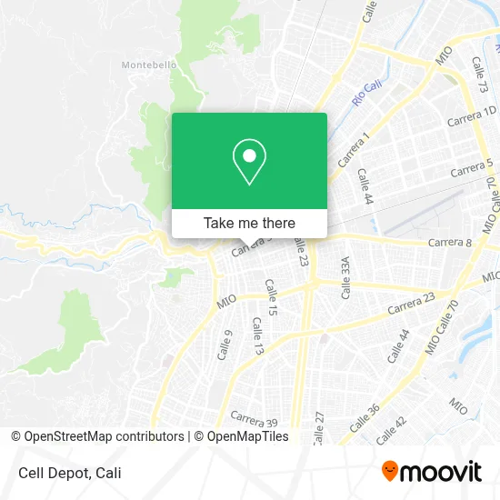 Cell Depot map