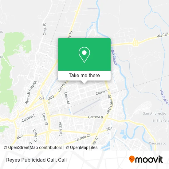 Reyes Publicidad Cali map