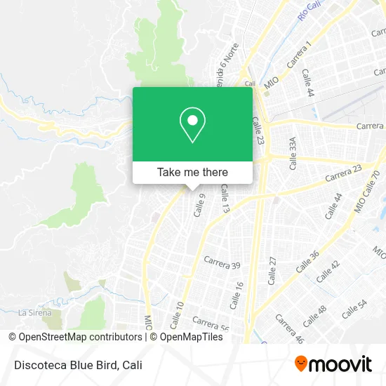 Discoteca Blue Bird map