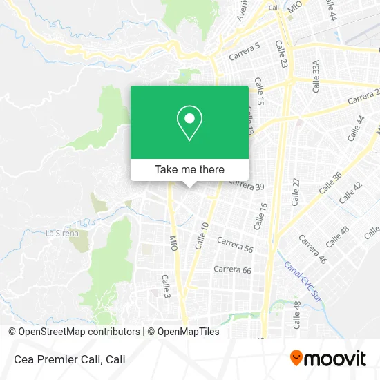 Cea Premier Cali map