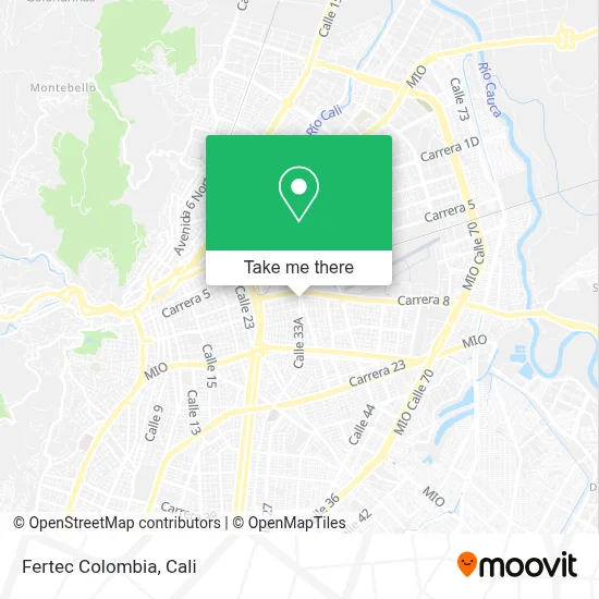 Fertec Colombia map