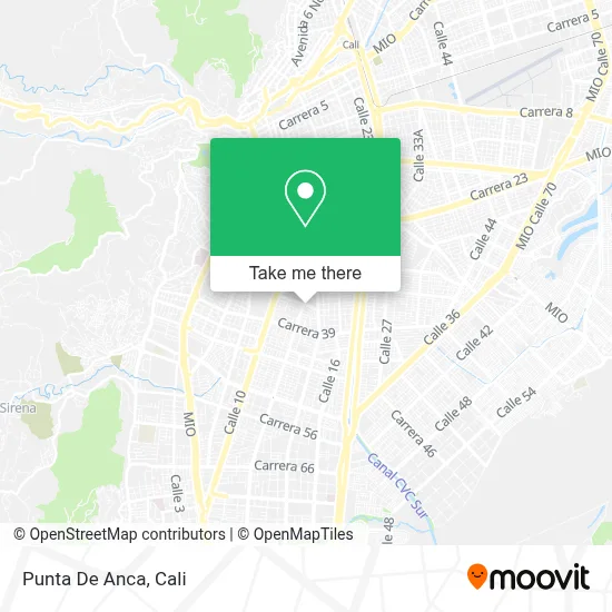 Punta De Anca map