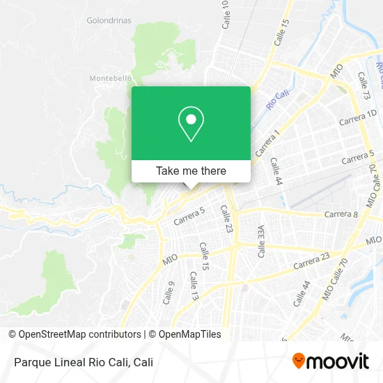 Parque Lineal Rio Cali map