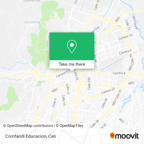 Comfandi Educacion map