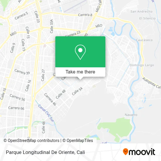Parque Longitudinal De Oriente map