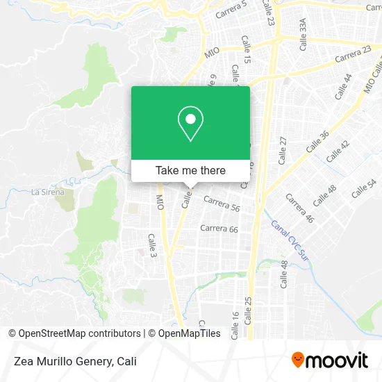 Zea Murillo Genery map
