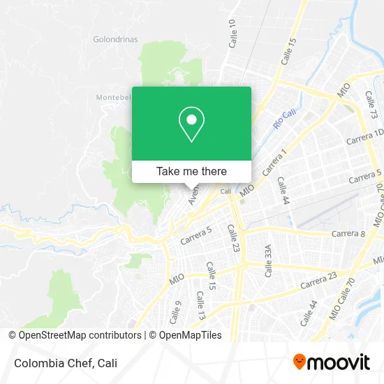 Colombia Chef map