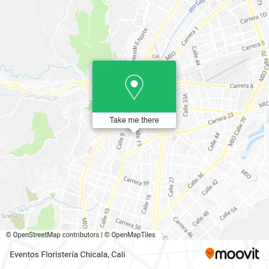 Eventos Floristería Chicala map