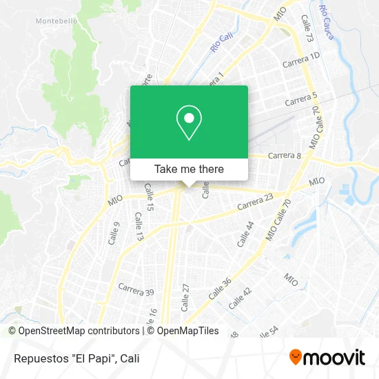 Repuestos "El Papi" map