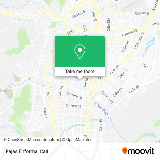 Fajas Enforma map