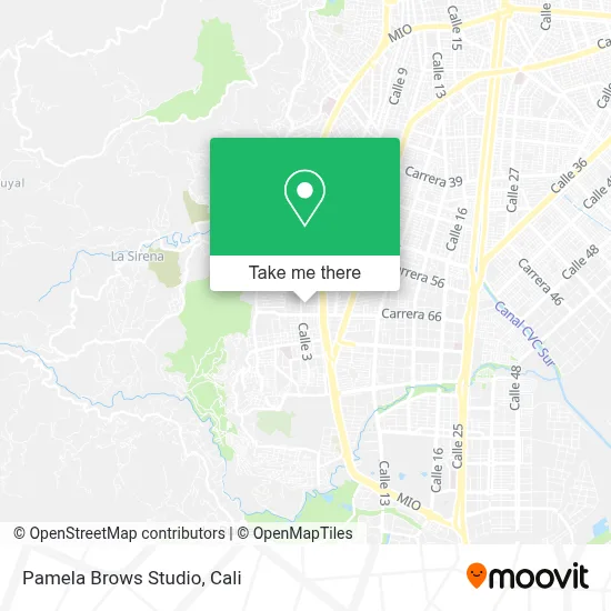 Pamela Brows Studio map