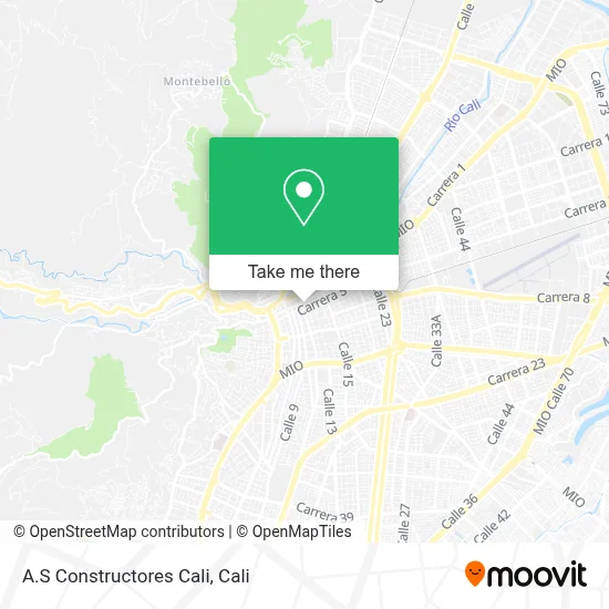 A.S Constructores Cali map