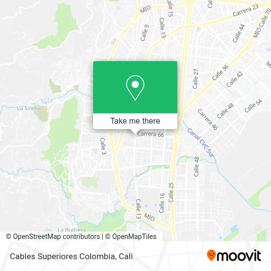 Cables Superiores Colombia map