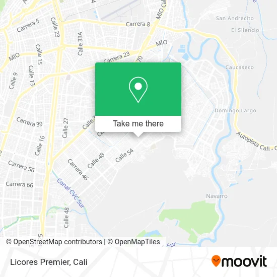 Licores Premier map