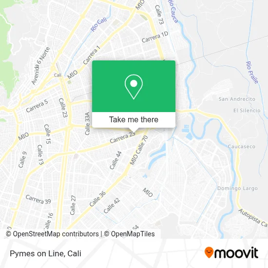 Pymes on Line map