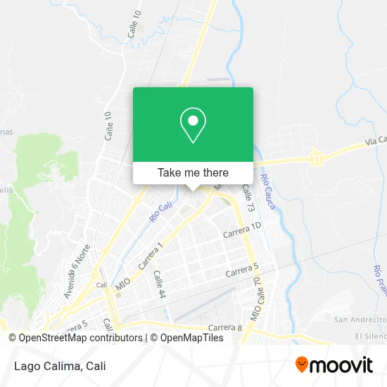 Lago Calima map