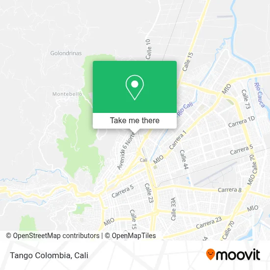 Tango Colombia map