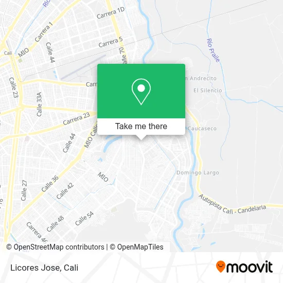 Licores Jose map