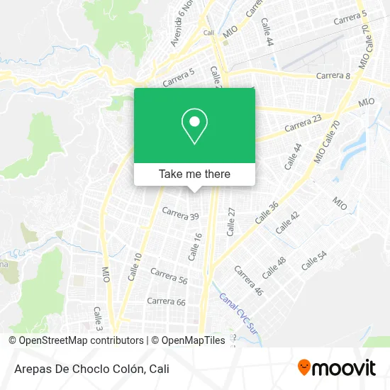 Arepas De Choclo Colón map