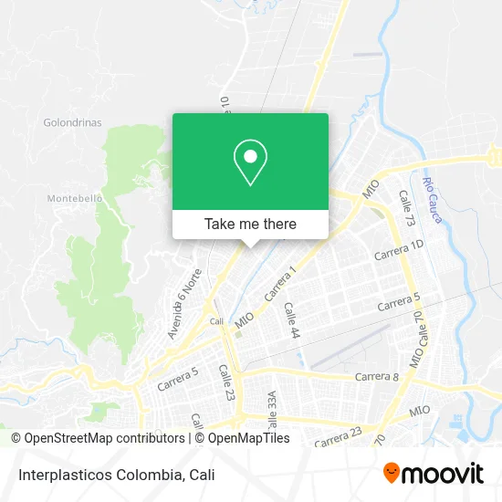 Interplasticos Colombia map