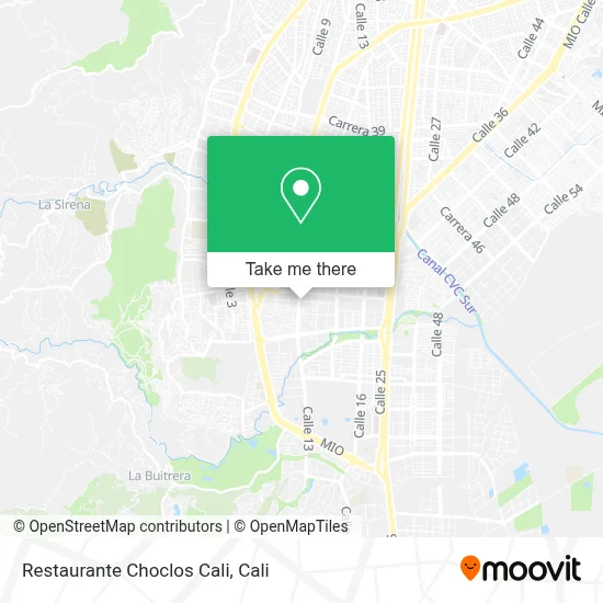 Restaurante Choclos Cali map