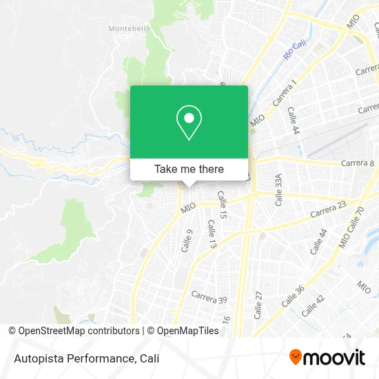 Autopista Performance map