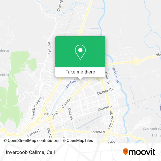 Invercoob Calima map