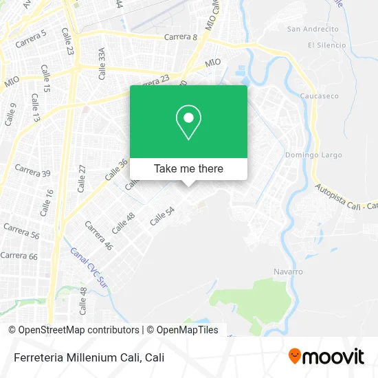 Ferreteria Millenium Cali map