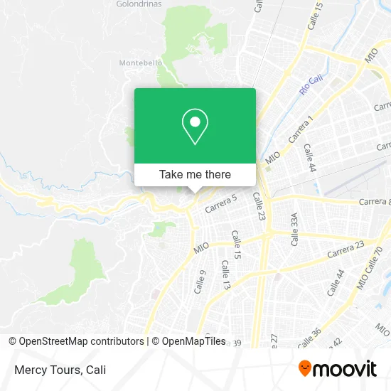 Mercy Tours map