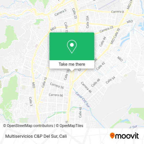 Multiservicios C&P Del Sur map