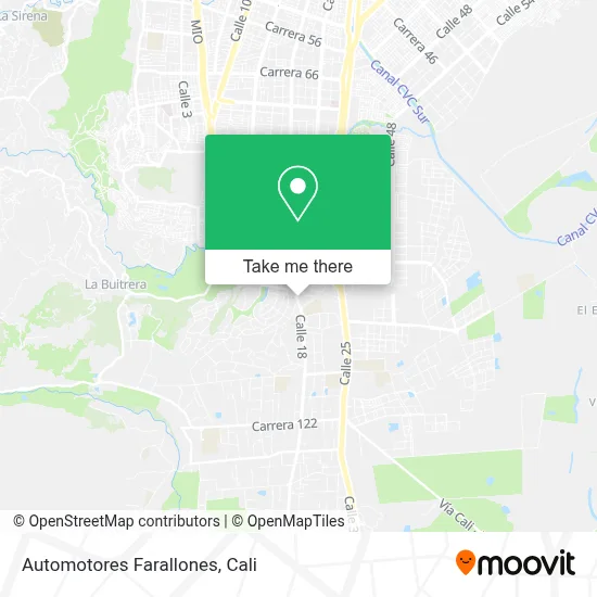 Automotores Farallones map