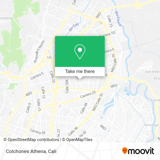 Colchones Athena map