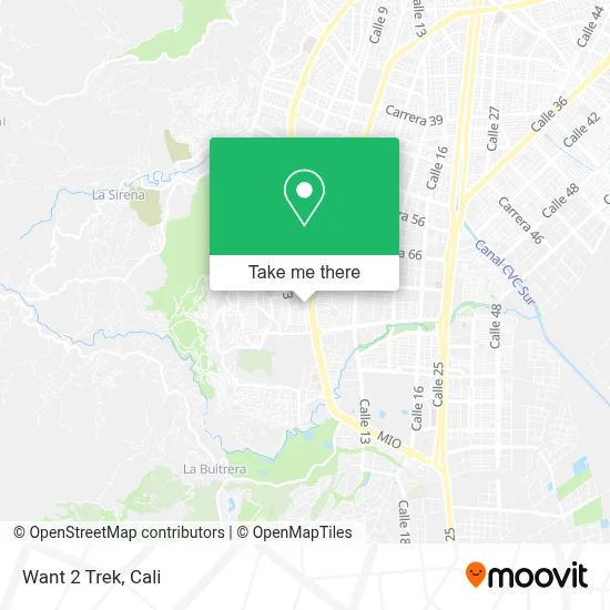Want 2 Trek map