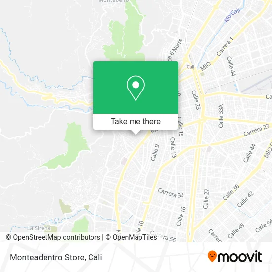 Monteadentro Store map