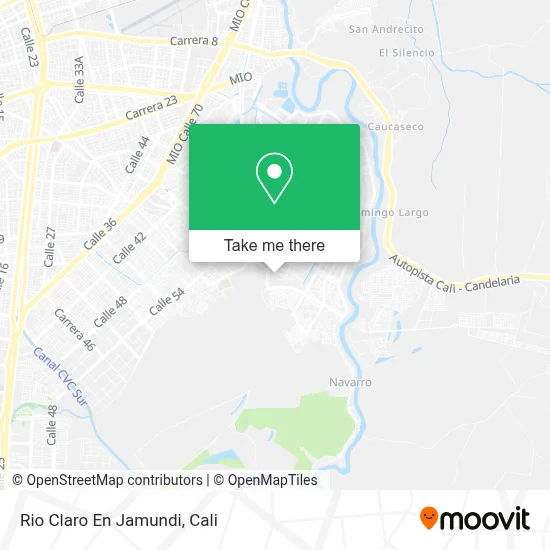 Rio Claro En Jamundi map