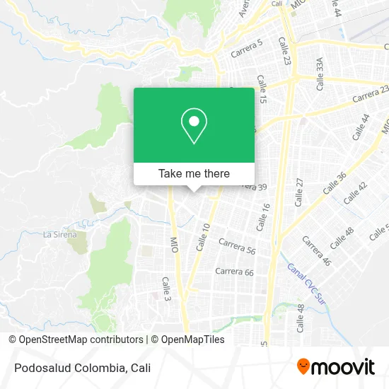 Podosalud Colombia map