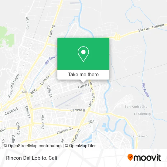 Rincon Del Lobito map
