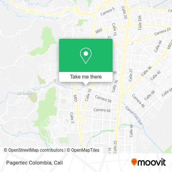 Pagertec Colombia map