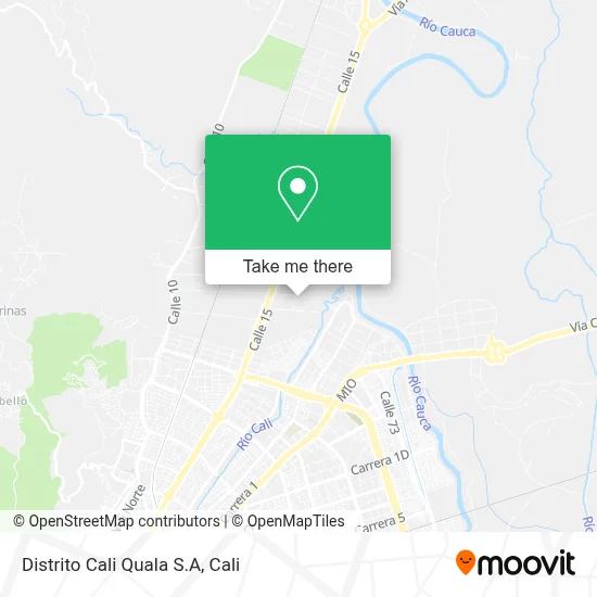 Distrito Cali Quala S.A map