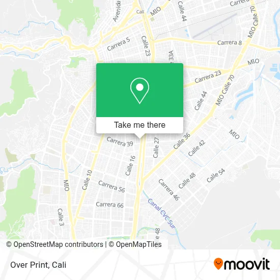 Over Print map