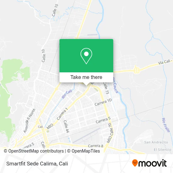 Smartfit Sede Calima map