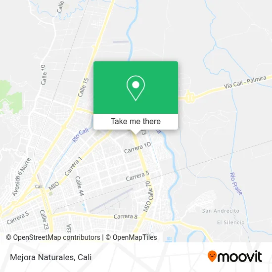 Mejora Naturales map