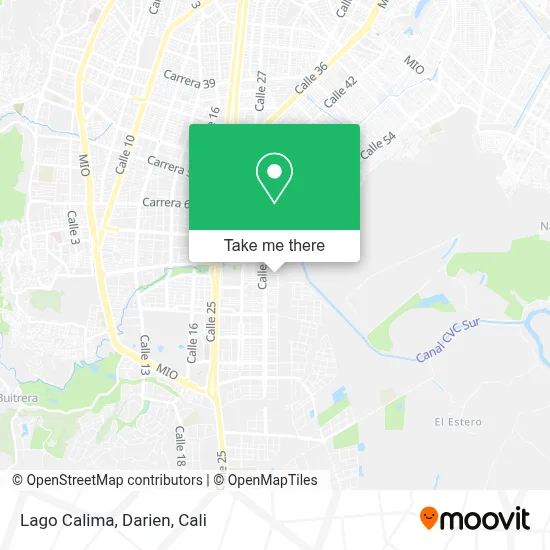 Lago Calima, Darien map